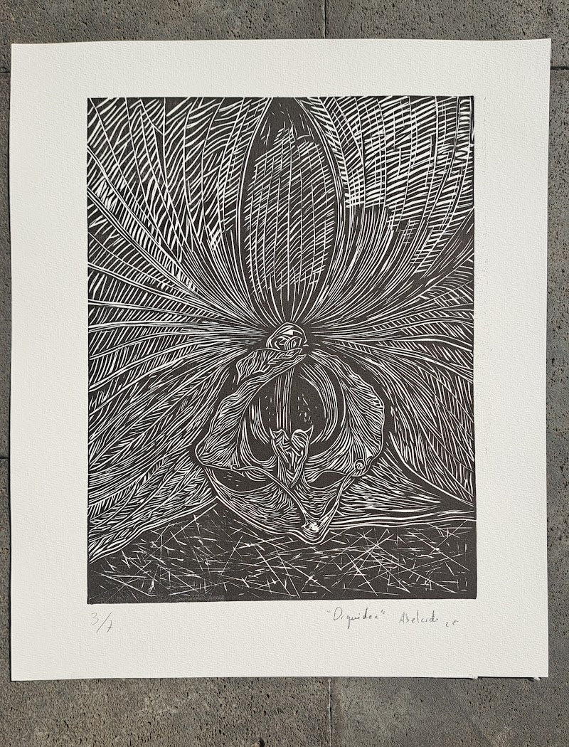 Orquídea (Grabado)