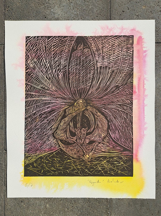 Orquídea (Grabado)