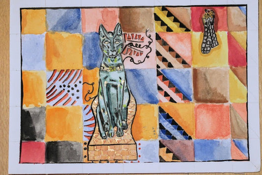 Postal gato siamés