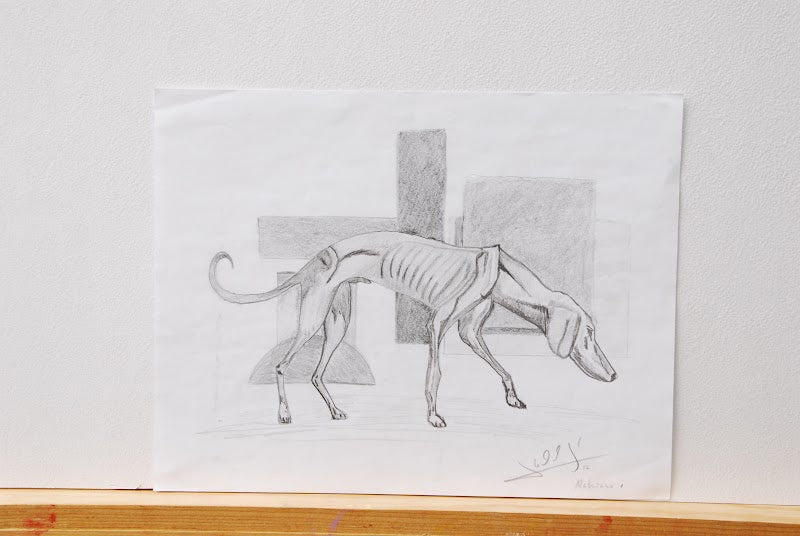 Perro a lapiz