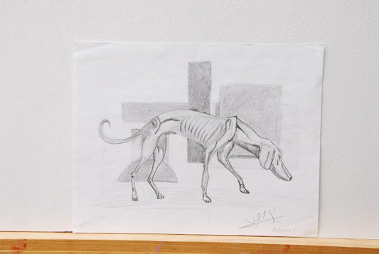 Perro a lapiz