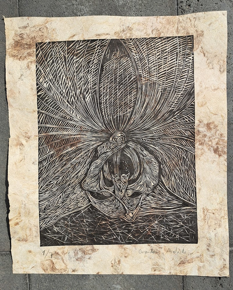 Orquídea (Grabado)