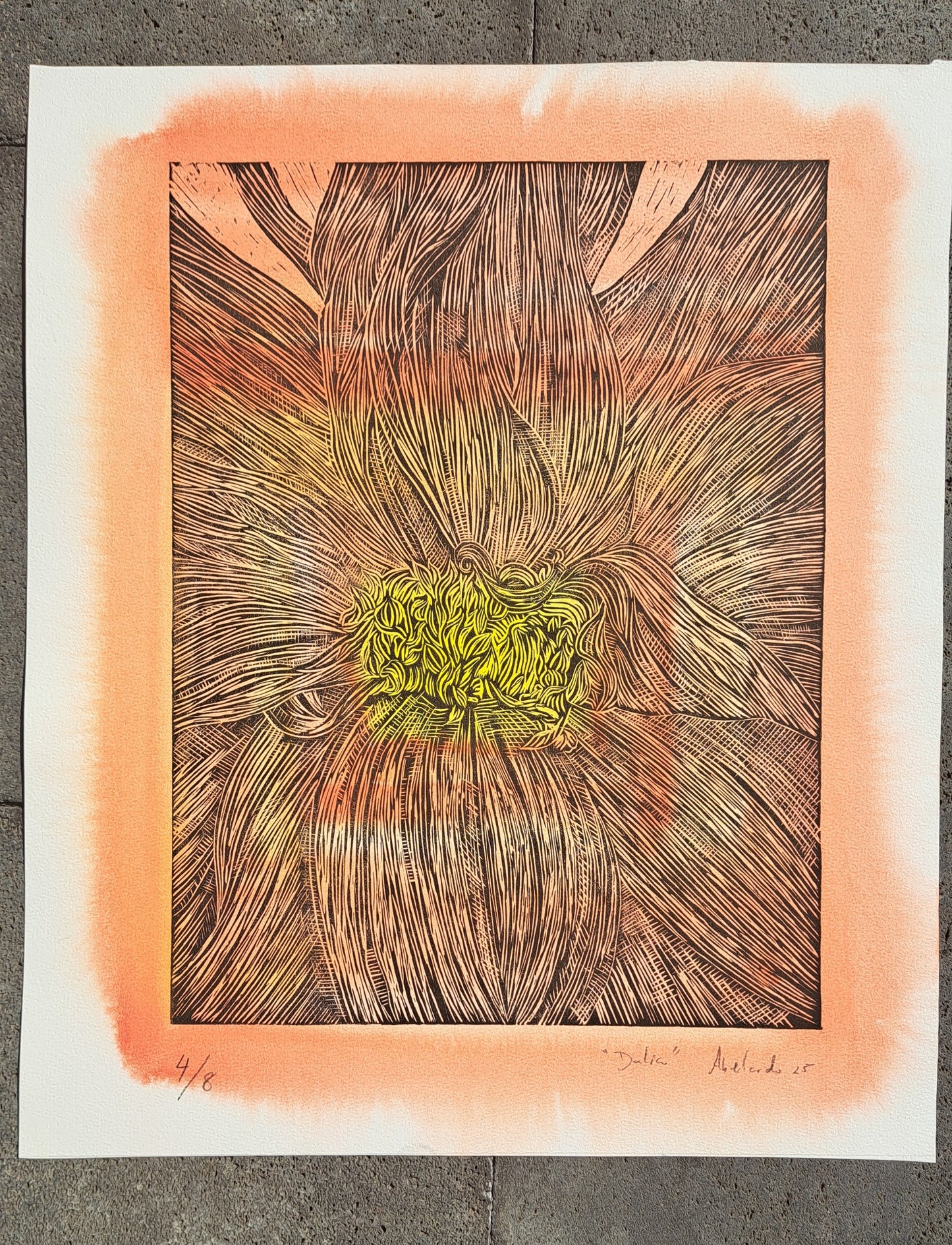 Dahlia (unframed) 4