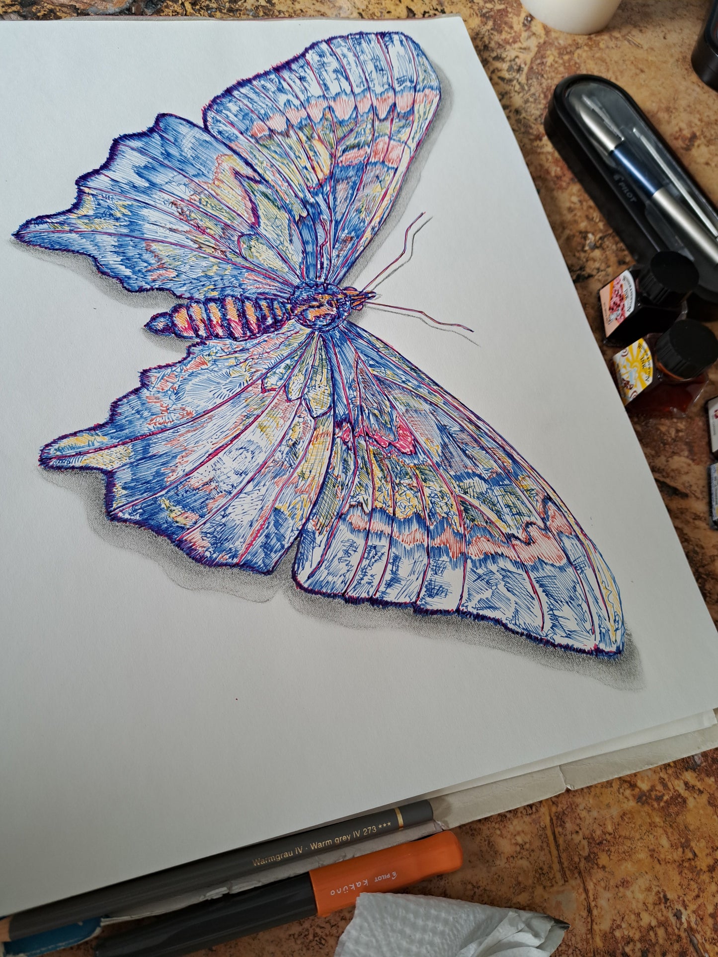Mariposa azul