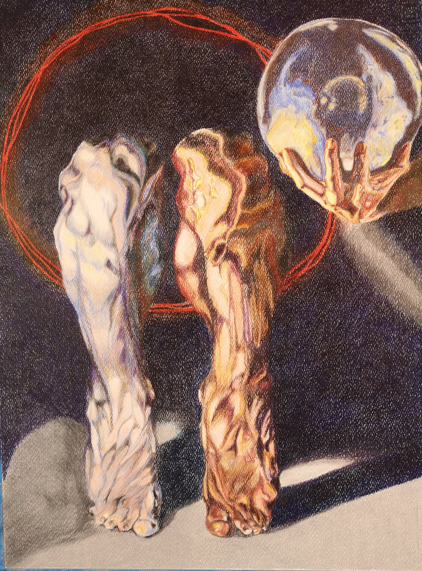 Dos columnas y una esfera