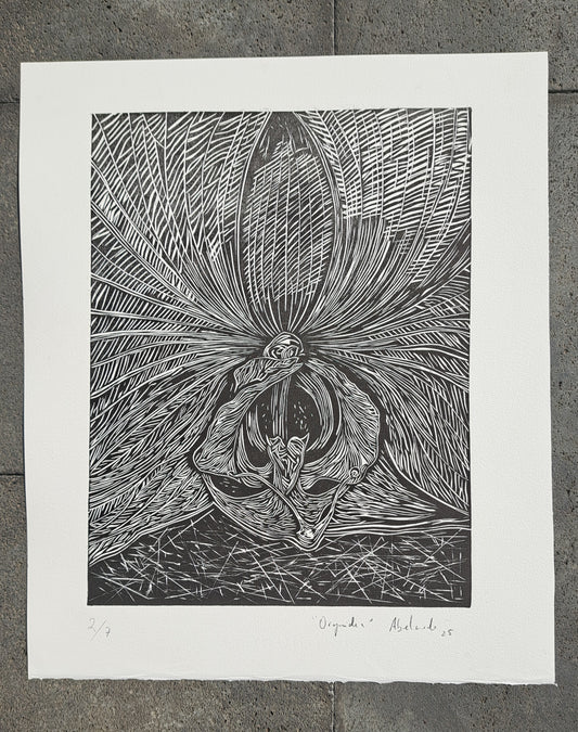 Orquídea (Grabado)