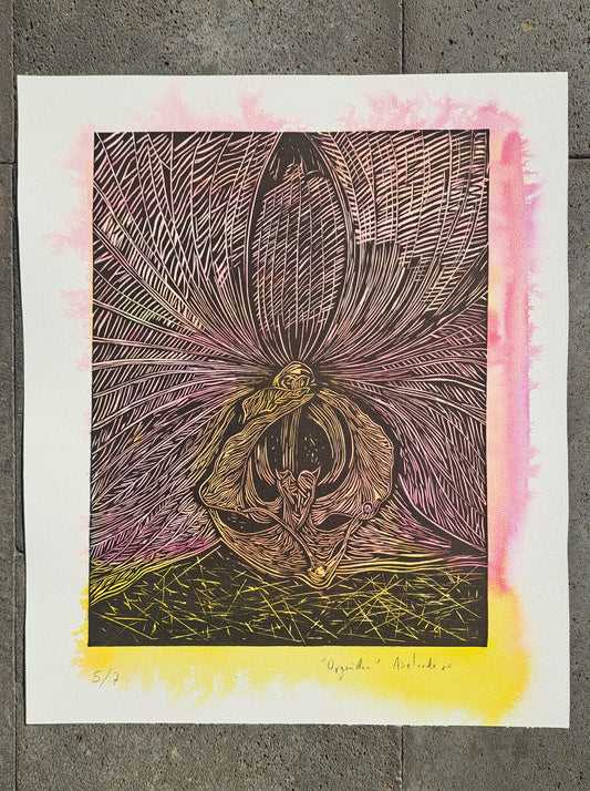 Orquídea (Grabado)