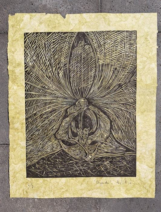 Orquídea (Grabado)